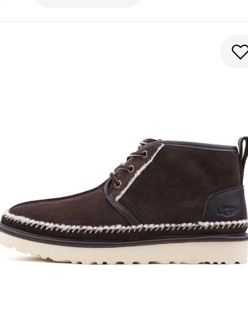 UGG Men's Brown Suede Lace-Up Casual Shoes. Size 8